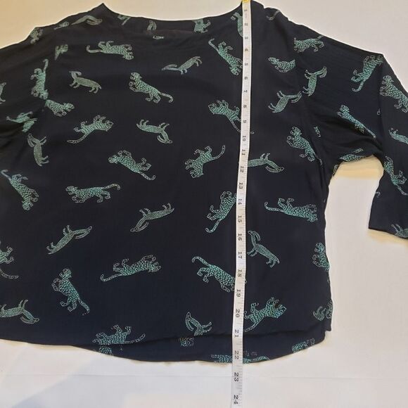 Reformation Cheetah and Antelope Folk Art Print Top - Picture 14 of 15